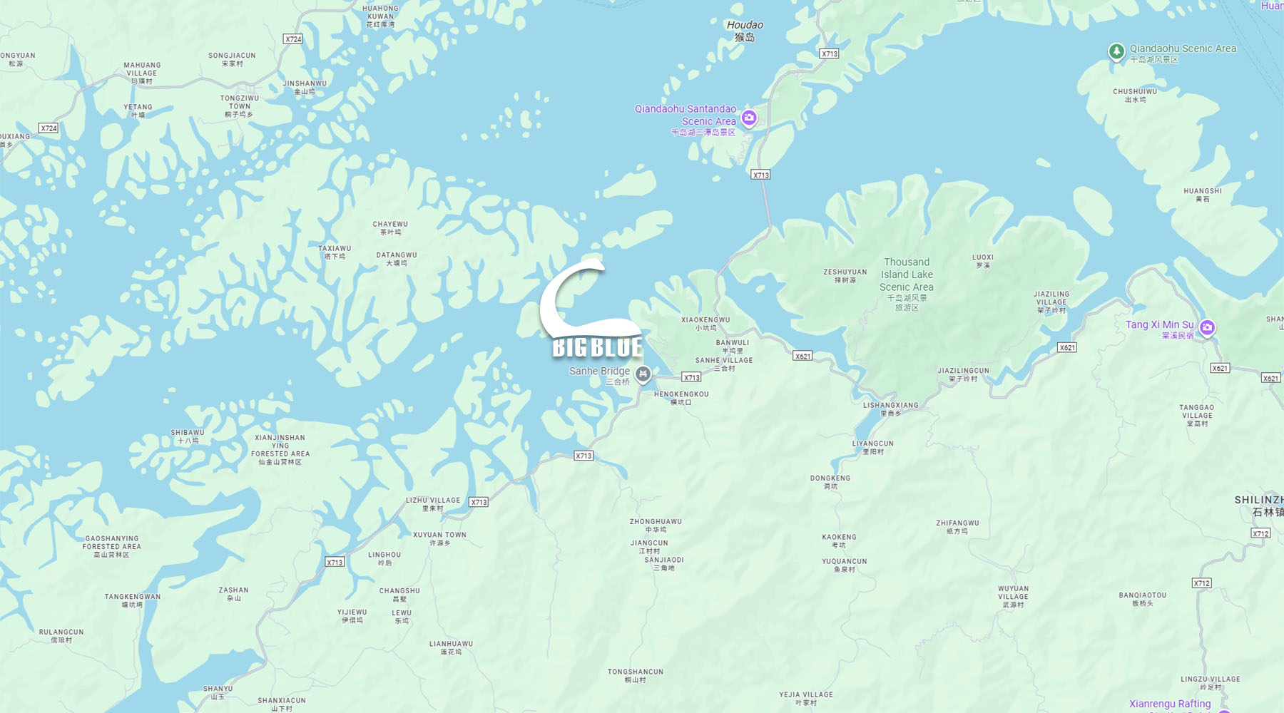 Map of Big Blue Diving